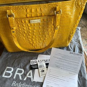 Yellow Brahmin purse